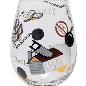 Lolita Divorce Stemmed Wine Glass RETIRED